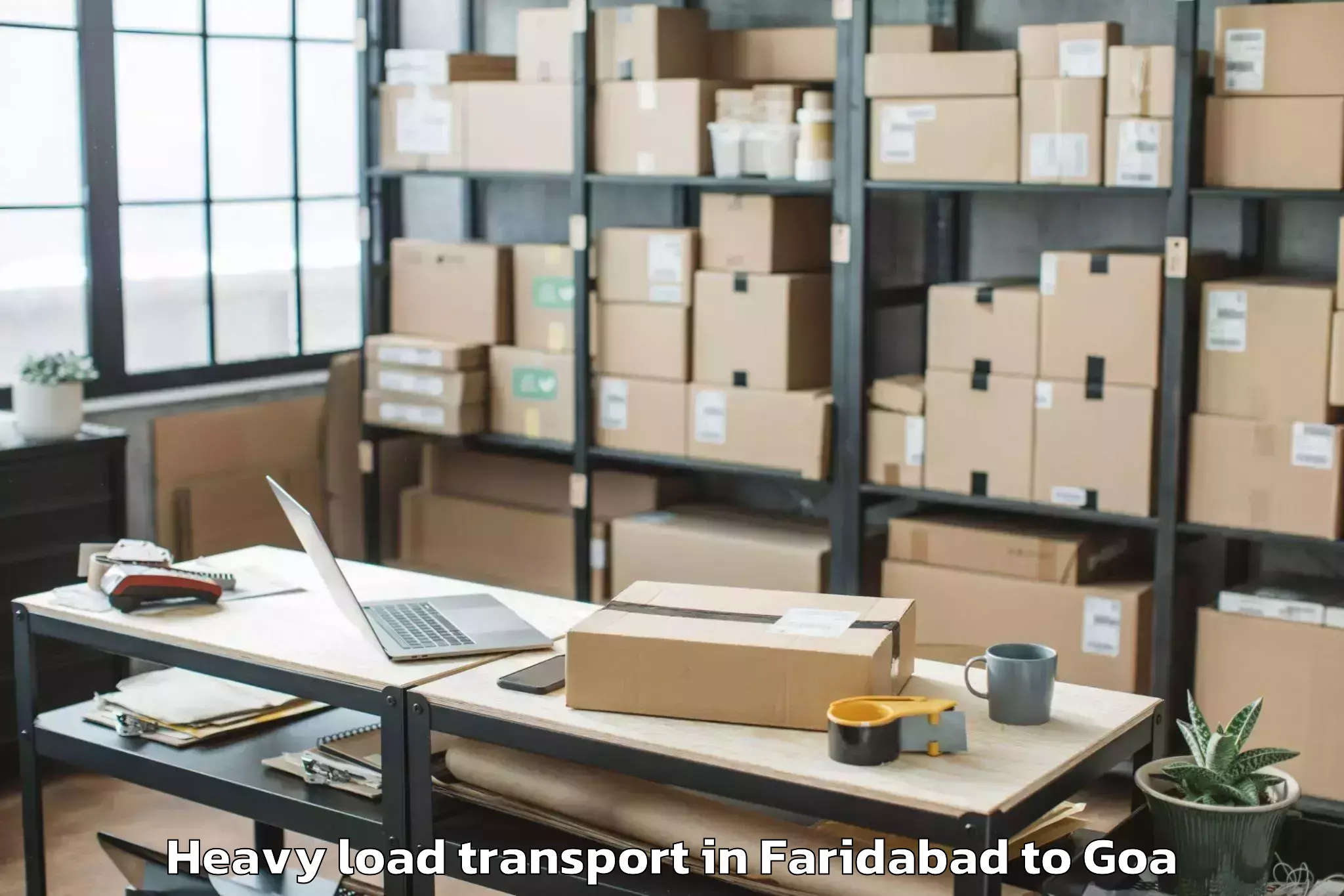 Affordable Faridabad to Candolim Heavy Load Transport